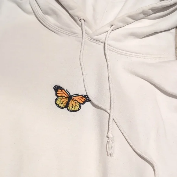 Brandy Melville Butterfly Hoodie Rare - Picture 4 of 7